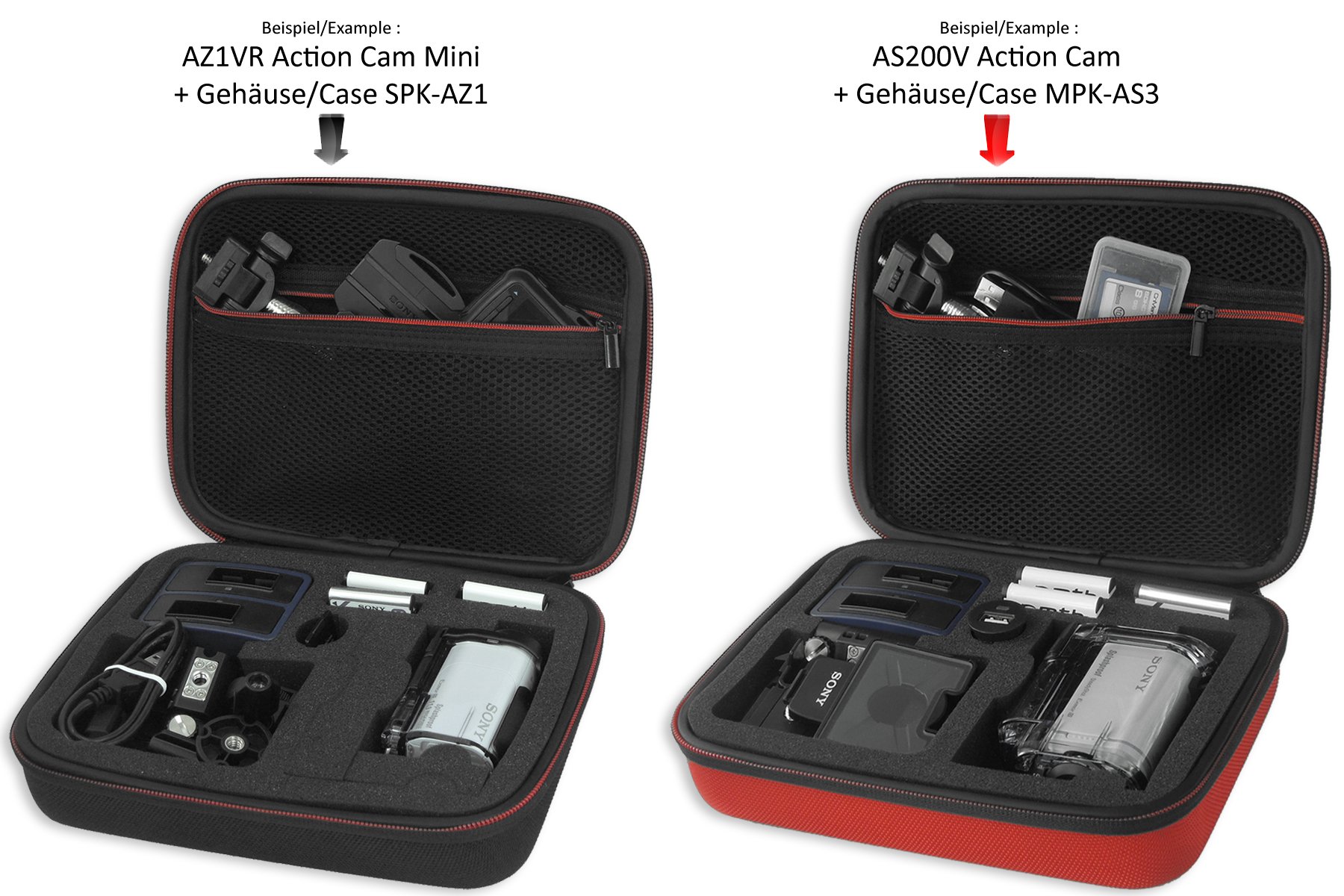 Malle XXL Mtb More Energy Pour 2 Caméras Sony – Protection Modulaire, Compartiments Ajustables, Bandoulière, Noir