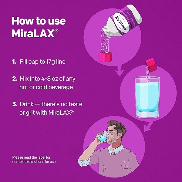 MIRALAX LAXATIVE POWDER, 17.9 OUNCE