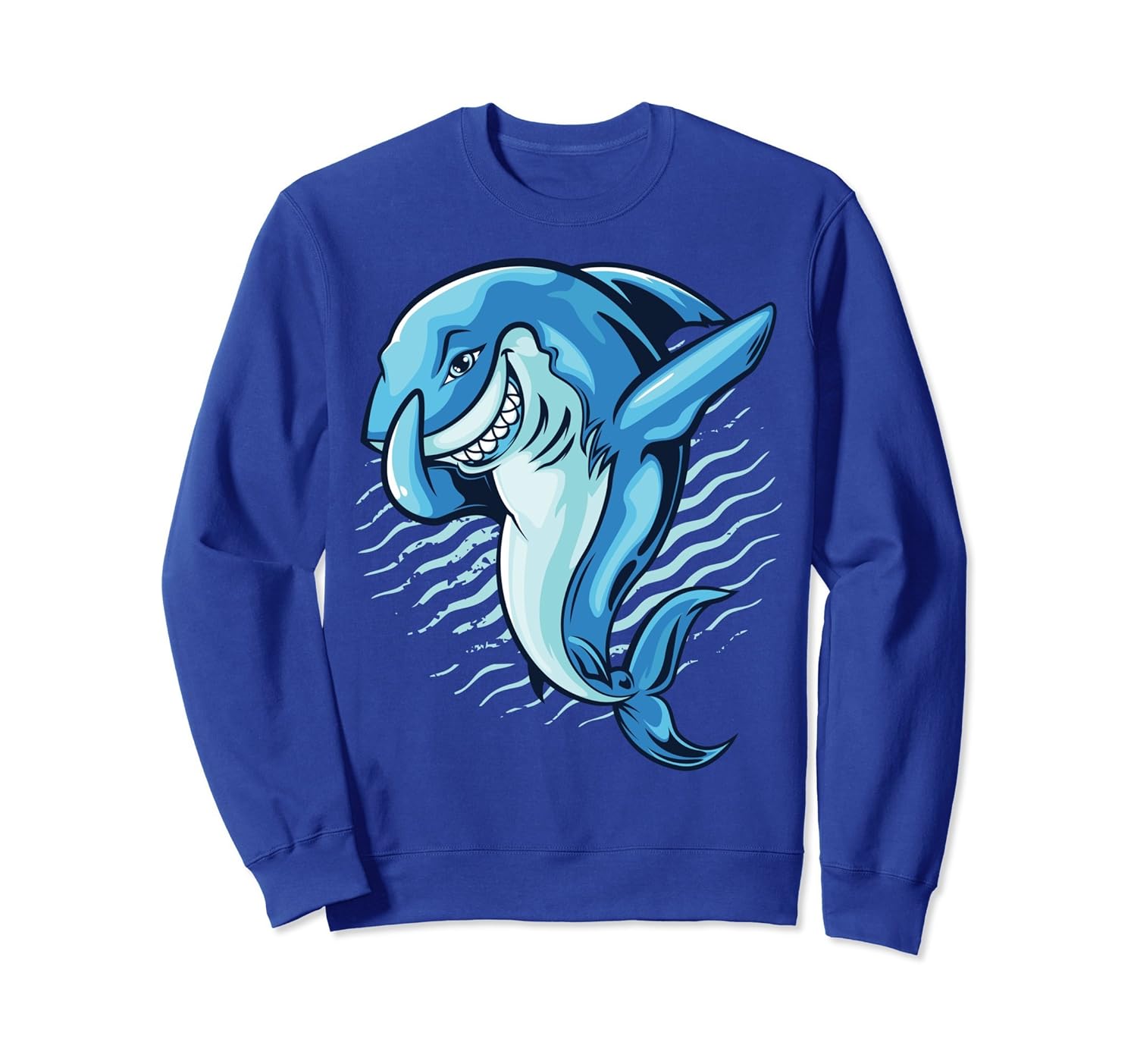 Dabbing Shark Sweatshirt Jawsome Funny Great White Dab Dance-Rose