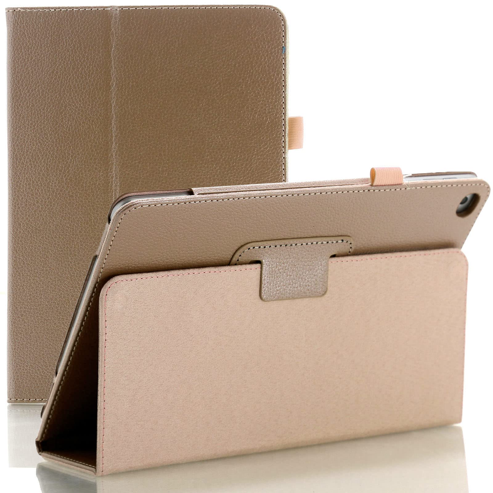 Leather Flip Stand Case for Apple iPad Air 1 (2013) Air 2 (2014) 9.7 5th Gen (2017) 6th Generation (2018) - Gold