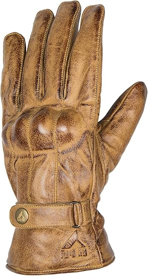 guantes de moto de piel