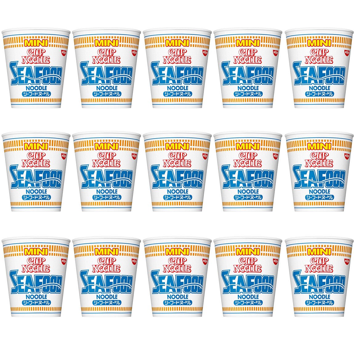 Cup Noodle Seafood Mini 1.3oz 15pcs Box Set Nissinn Japanese Instant Ramen Ninjapo