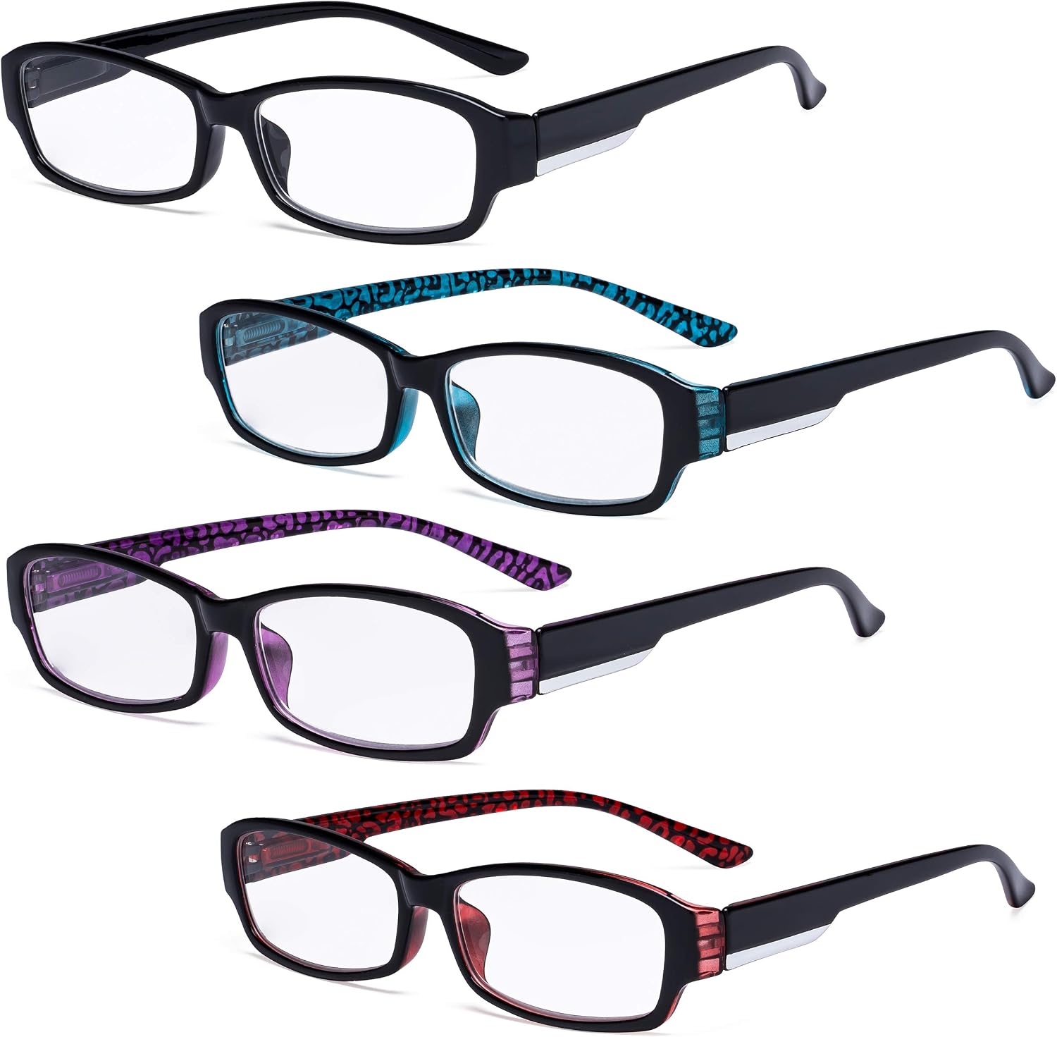 Eyekepper Reading Glasses - Stylish Reader Eyeglasses for Women Reading +2.25, 4 works Mix