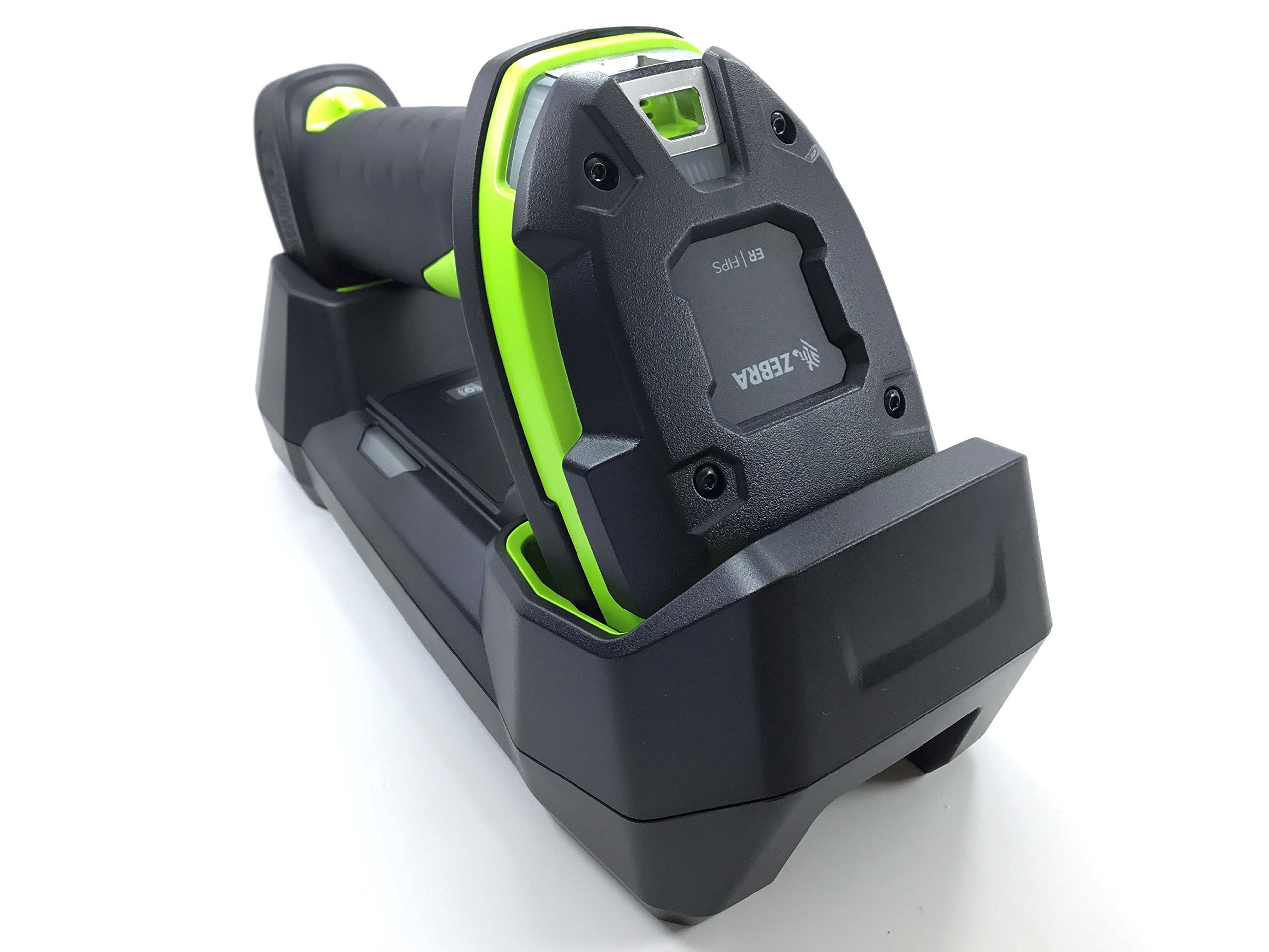 ZebraDS3678-ER (Extended Range) Ultra-Rugged Cordless 2D/1D Barcode Scanner/Linear Imager Kit, Bluetooth, FIPS, Vibration Motor, Includes Cradle, Power Supply and Heavy-Duty USB Cable (CBA-U42-S07)