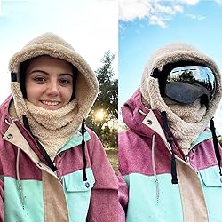 Shy Velvet Balaclava Ski Mask Wind-Resistant Winter