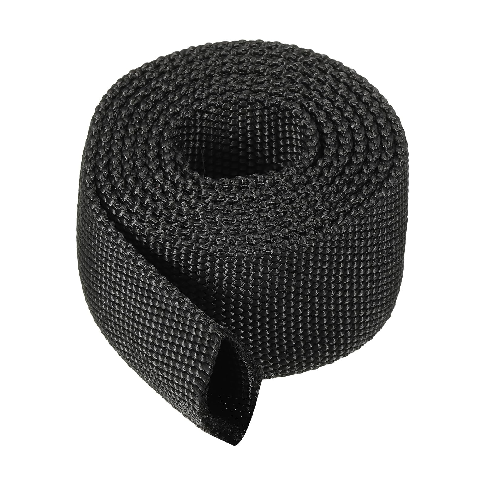 PATIKIL 0.9" Dia 3.3FT Nylon Protective Hose Sleeve, Cable Cover Sheath Protection for Welding Tig Torch Hydraulic Hose, Black