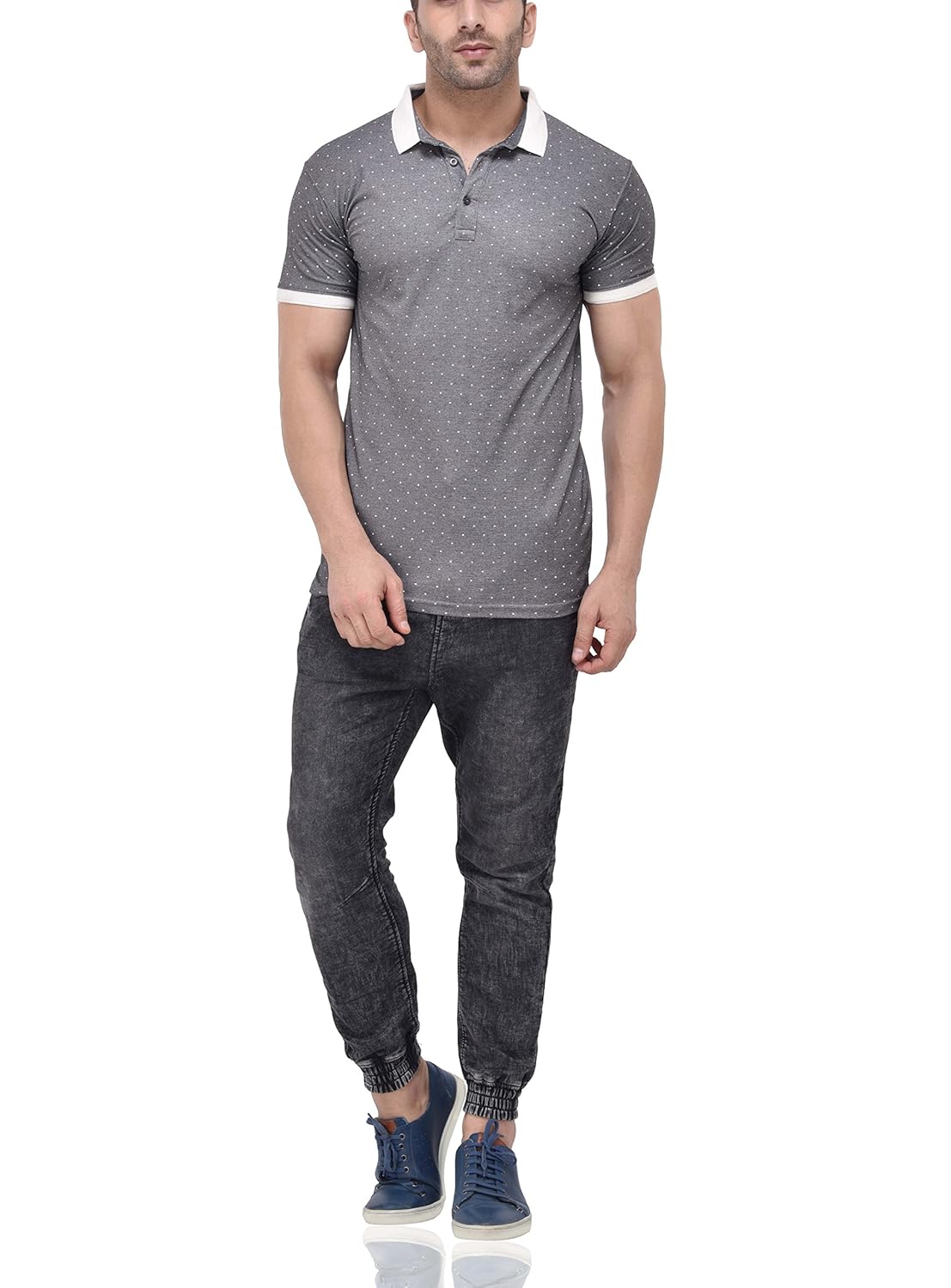 tinted men's cotton & polyester polo t-shirt
