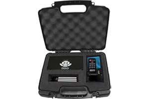 CASEMATIX Portable Hard Travel Case with Diced Foam Compatible with AAXA P7 Pico Projector, Ivation, Brookstone Projectors and Others with Mini Tripod, Charger, and Small Accessories - Case Only