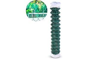 SIMBA STEEL - Green PVC Chain Link Fence 4 FT x 50 FT | 11.5 G (3.0mm) Heavy Duty | PVC Coated Green Color | 2-¼” Hole Size | Quality Green Chain Link Fabric. (4ft x 50 ft)