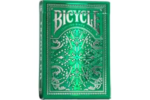Bicycle Jacquard Premium Playing Cards, Silver and Emerald Green, 1 Deck