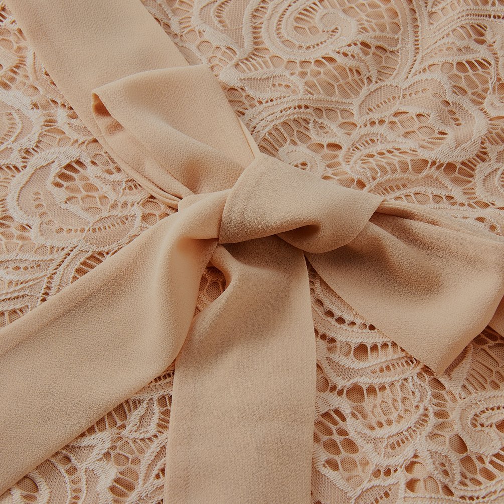 RAISEVERN Abito Donna Eleganti da Cerimonia Lunghi Manica a 1/2 Vestito Lungo Donna Estivo Abito da Sera L