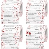 Fullhawl 6 Pcs Christmas Joke Toilet Paper Funny Xmas Bathroom Tissue | Novelty Gag Gift, Printed with Jokes and Festive Graphics, For Christmas Party Bathroom Decor, Disposable White Rolls