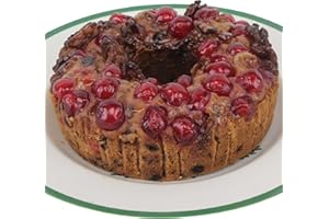 TEAS UNIQUE Gourmets Unique Fruit Cake Aged with Peach Brandy and Sherry, 32 Ounce