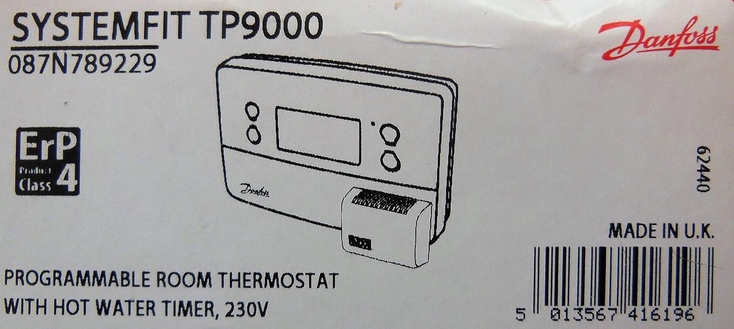 Thermostats Danfoss tp9000 programmable room thermostat with hot water