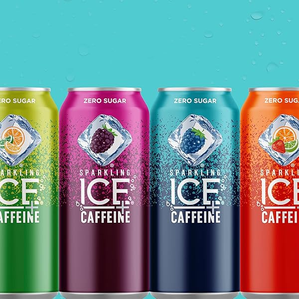 SPARKLING ICE CAFFEINE VARIETY PACK, FLAVORED SPARKLING WATER, ZERO SUGAR, WITH VITAMINS AND ANTIOXIDANTS, 16 FL OZ, 12 COUNT (CITRUS TWIST, BLACK RASPBERRY, BLUE RASPBERRY, STRAWBERRY CITRUS)