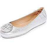 Tory Burch Minnie Travel Ballet TB Logo Nappa Leather