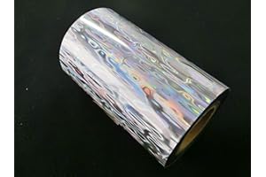 GLEAM FOIL DIY Hot Stamping Holographic foil for Lures and Metal jigs only (Woody HPT-K114) 3.15 inch x 164 feet (80mm x 50M) Murata Kimpaku Co., Ltd.