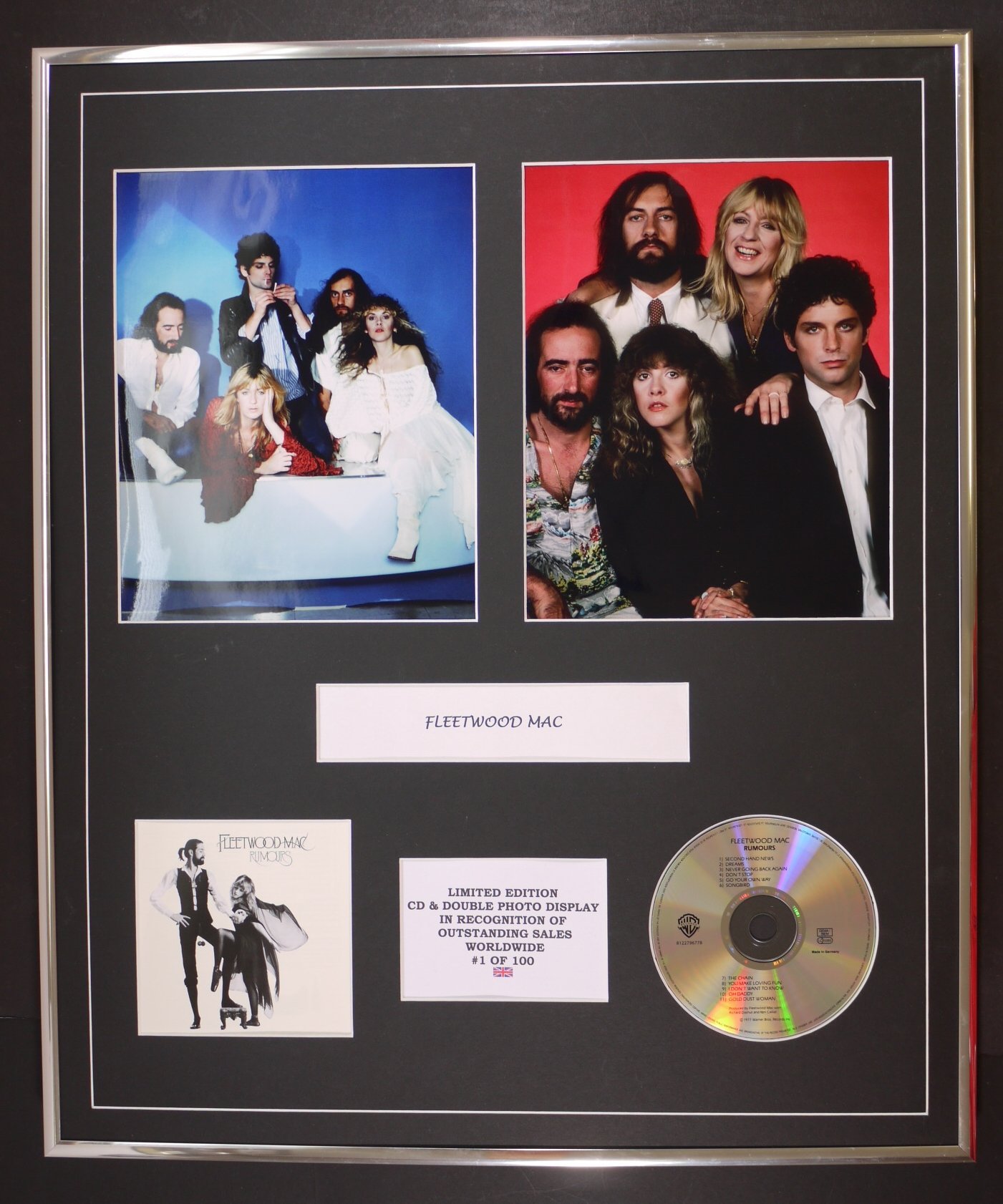 FLEETWOOD MAC/CD & DOUBLE PHOTO DISPLAY/LTD. EDITION/COA/RUMOURS