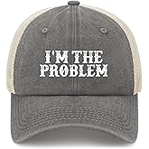 I'm The Problem Trucker Hat Women Trendy Mesh Trucker Hats for Summer