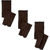 Jefferies Socks Girls' Smooth Tights (Pack of 3)