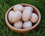 EFO Wooden Eggs 10pcs Beechwood Paintable Eggs for Crafts Easter Decor view 4