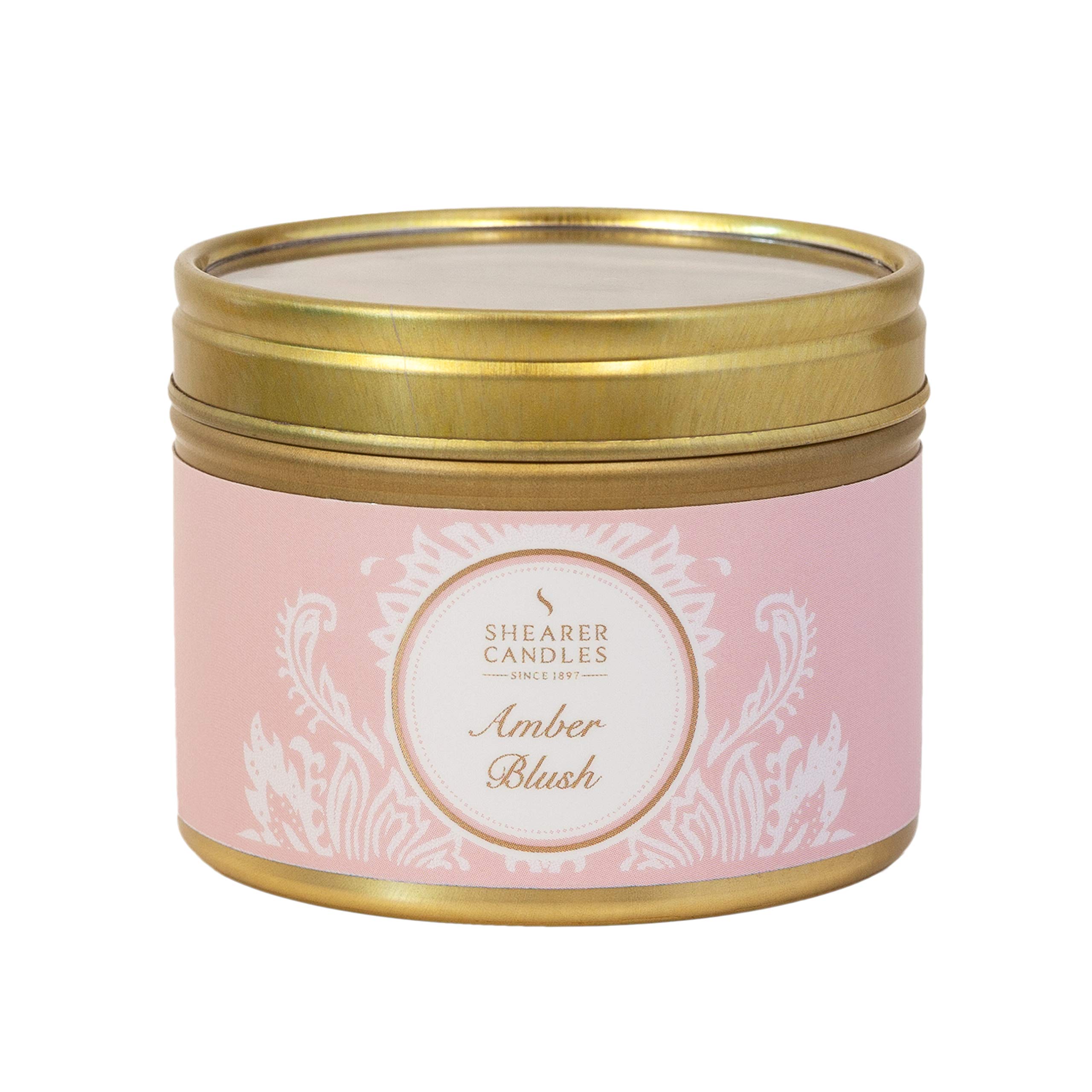 Shearer Candles Amber Blush Small Scented Tin Candle