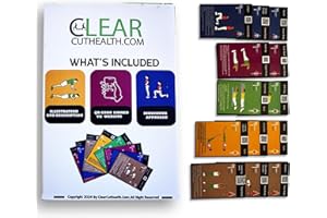 Clear Cut Health Workout Cards – 52 Bodyweight Exercise Deck | 12+ Exercise with Multiple Levels and Reps | Shuffle & Pick Tr