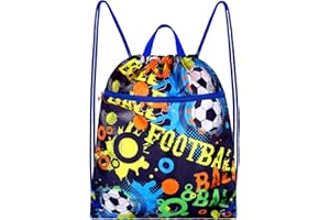 RLGPBON Sports Drawstring Backpack - Drawstring Bags for Boys Kids Swim Bag for Beach Swim Swimming Pool Draw String Bags
