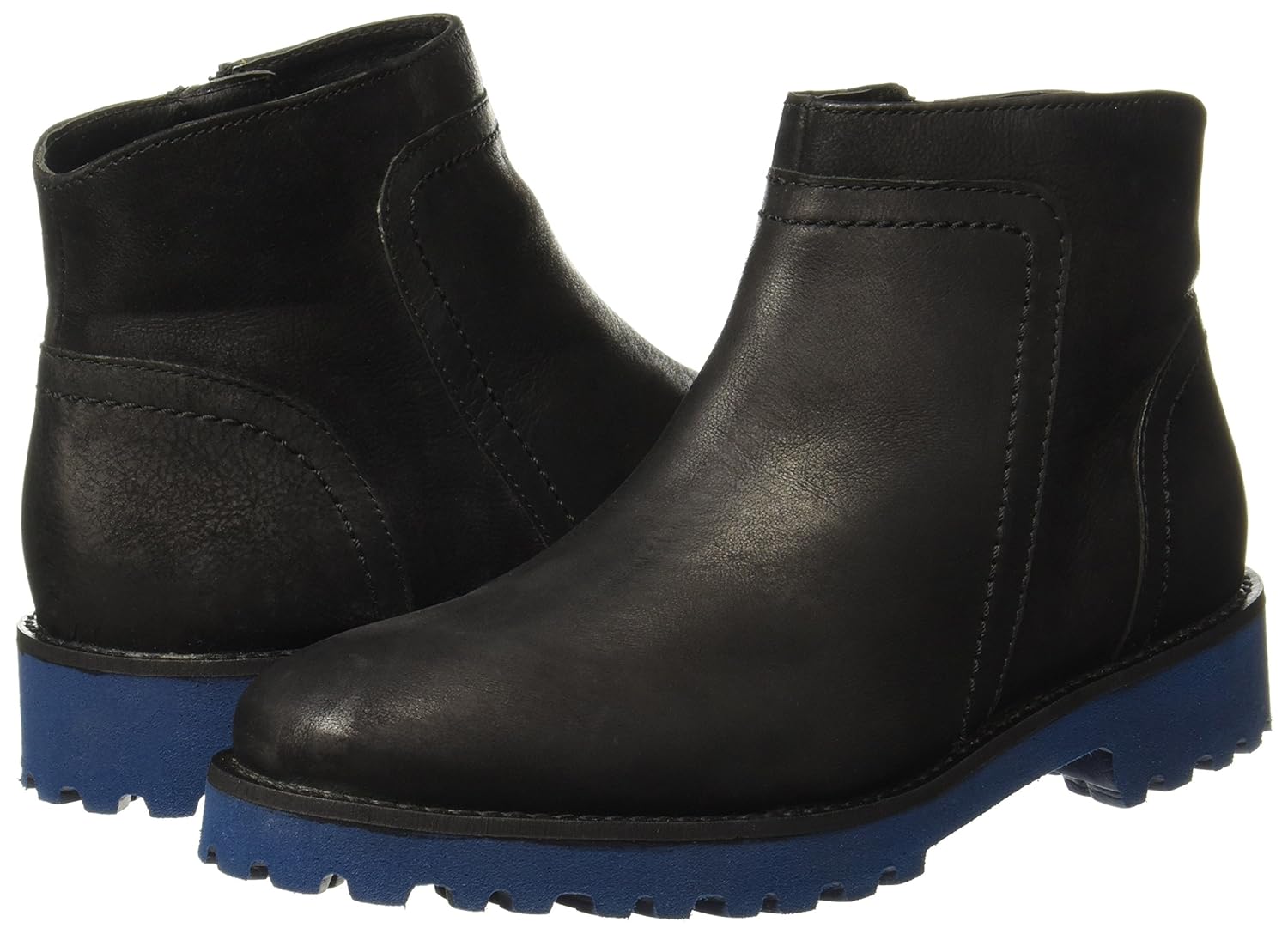 hush puppies women's betty black leather boots - 3 uk/india (36eu)(5046958)