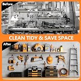 HSTMYFS Kitmiido Garage Hooks Set 10 Pack Double Wall Mount Heavy Duty view 6