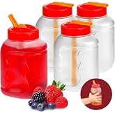 Tribello Small 8oz Kids Water Bottle With Straw, Reusable Plastic Leak Proof Toddler/Kids Water drink Bottle With Flip Straw Lid, BPA-free, 4 Pack