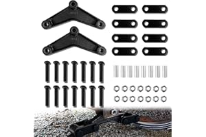 VONLX Trailer Shackle Kit, Trailer Axle Shackle, Tandem Trailer Axle Shackle Kit for Double Eye Springs, Typically Used on 3,500-5,200 lbs Tandem Axles