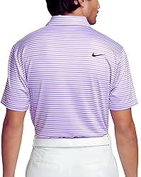 Nike Men's Dri-FIT Tour Golf Polo Lilac | Black