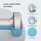 PROIRON Neoprene Dumbbell Weights Pair 1kg 2x1kg Light Blue view 3