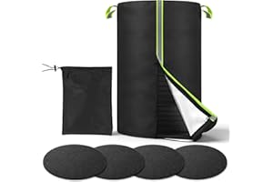 Cxprctpu Tire Cover for Storage, 420D Oxford Waterproof Up to 28in Tire Bag with Reflective Handles 4 Felt Pads, Fits 4 Tires