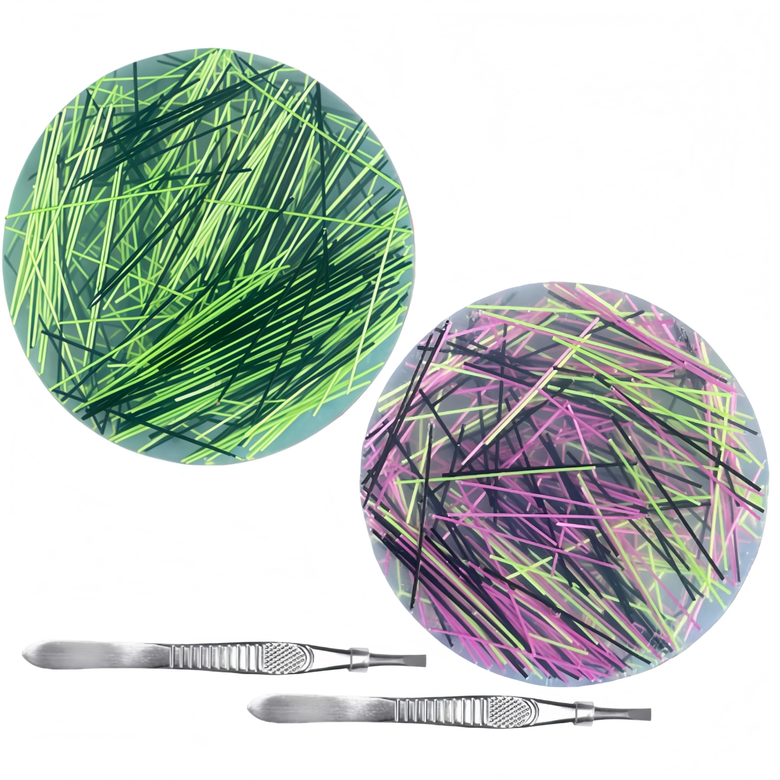 2 Pcs Picky Pad Skin Picking Fidget Toys with Tweezers & String Silicone Picking Pad for Adults Kids Stress & Anxiety Relief Silicone Sensory Pads for Skin Picking Dermatillomania Trichotillomania (G)