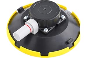 ZUOS 6" Mounting Vacuum Suction Cup with 1/4"-20 Female Thread, Small Hand Pump Glass Sucker for Car Camera (6" Suction Cup)