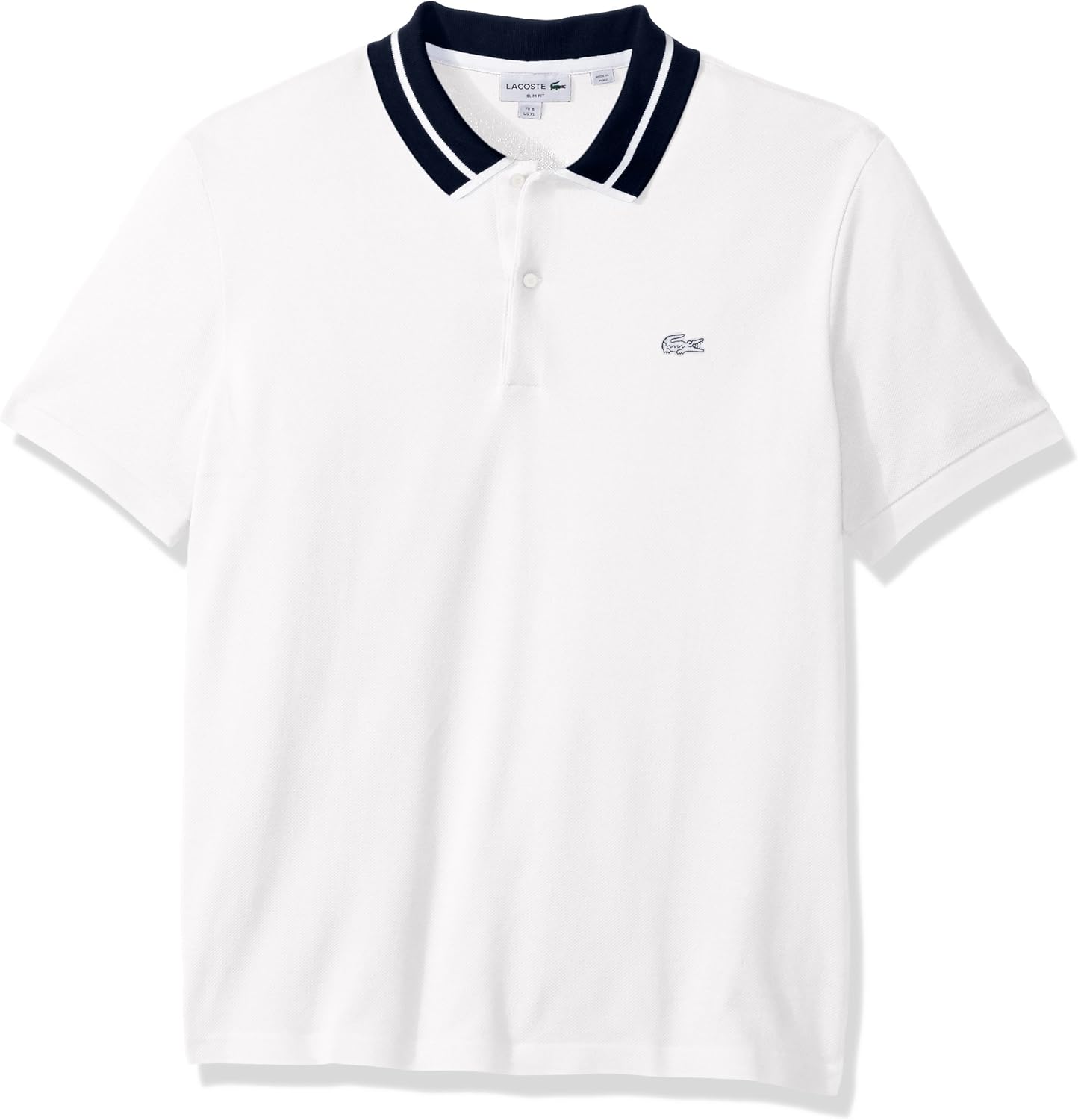 lacoste polo white crocodile