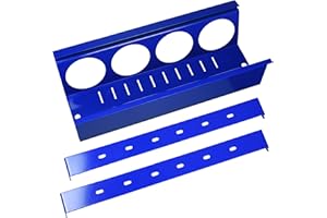 Wall Control ASM-CH-014 BU Pegboard Spray Can Holder Bracket and Aerosol Can Organizer for Wall Control Pegboard Only, Blue