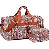 Multicolor Travel Duffel Weekender Bag for Women Carry on Overnight Bag With Toiletry bag HB-21 (HS)