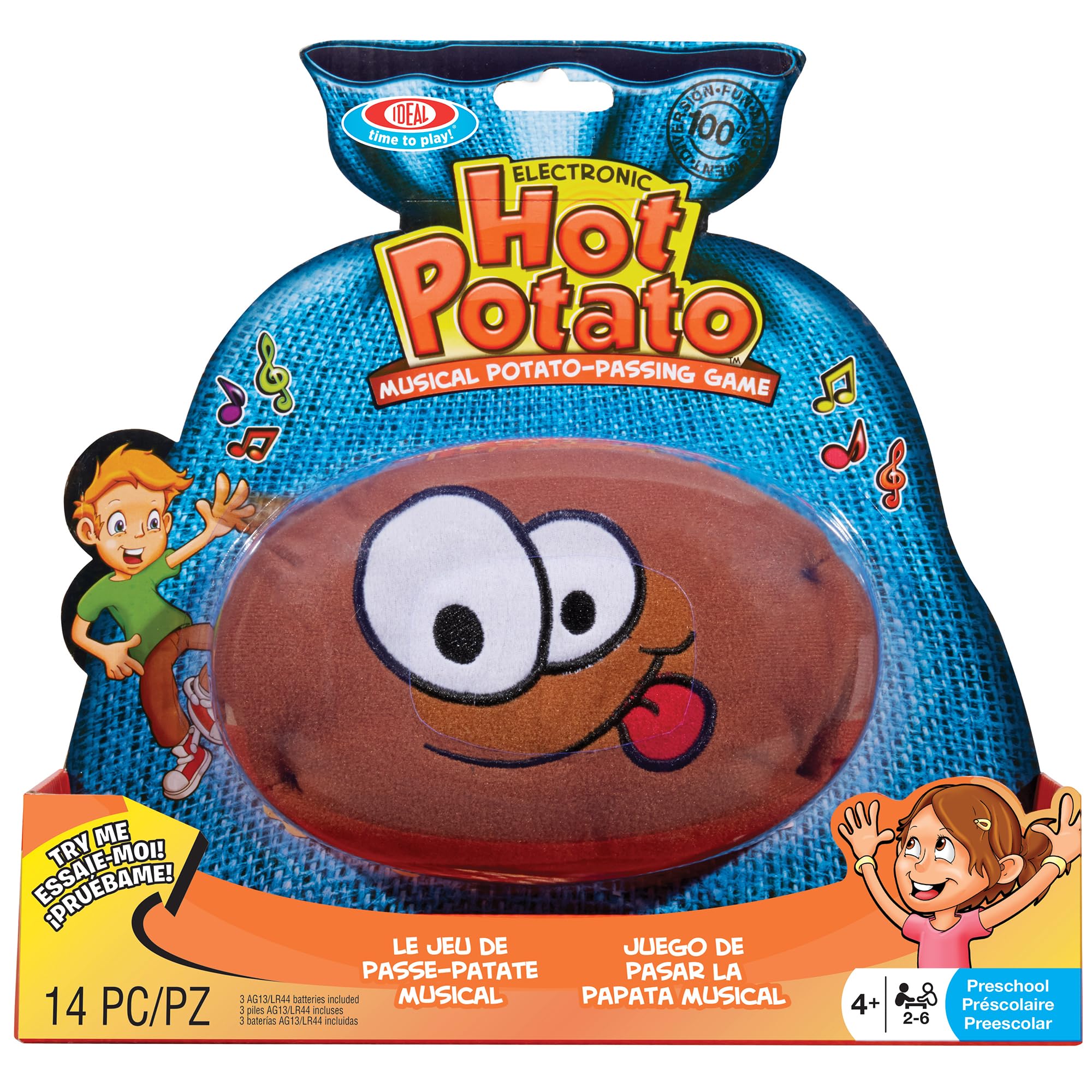 Photo 1 of *UNTESTED*
Alex: Ideal: Electronic Hot Potato - Party Game, Musical Potato-Passing Game, Plush Battery-Powered Spud, Fast-Paced, Preschool, Family & Kids Ages 4+
