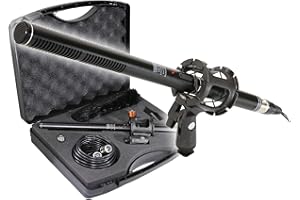 VidPro XM-88 Professional Video & Broadcast Shotgun Microphone Kit, 13-Piece, XLR, Aluminum Alloy, for Recording, Live Streaming, Music, Speaking, Interviews