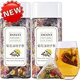 DOZO Chrysanthemum Cassia Seeds Tea Bags(240g, 30Bags) Goji Berries Red Jujube Combination Herbal Tea菊花决明子茶8.46oz(Pack of 30)