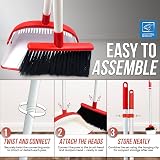 TDBS The Dustpan and Brush Store Long Handled Dustpan Set White Red view 8