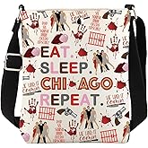 WCGXKO Musical Gift Chicago Musical Inspired Crossbody Bag Six Squish Uh Uh Cicero Messenger Bag