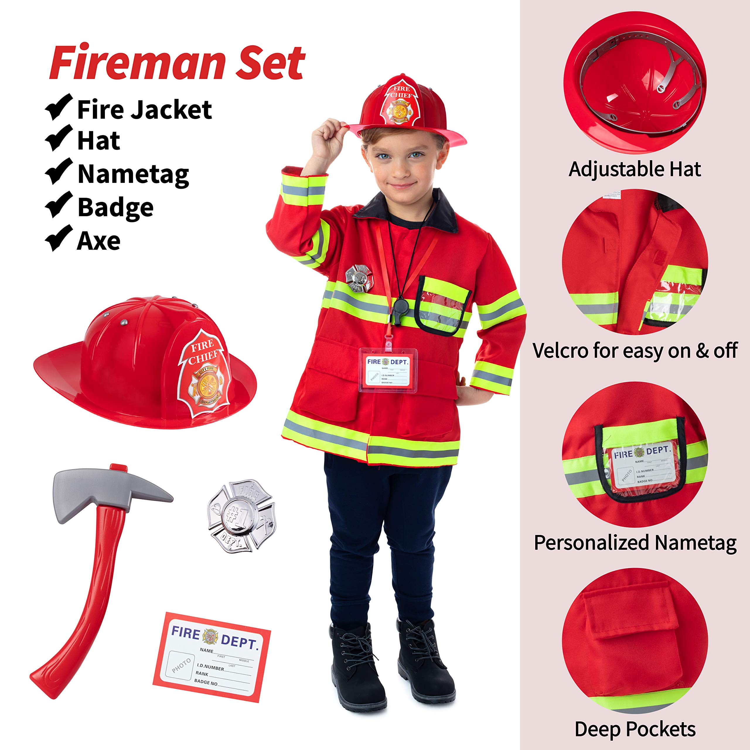 Born Toys Toddler Dress Up Clothes for Little Girls & Boys Ages 3-7, Pretend Play Toys