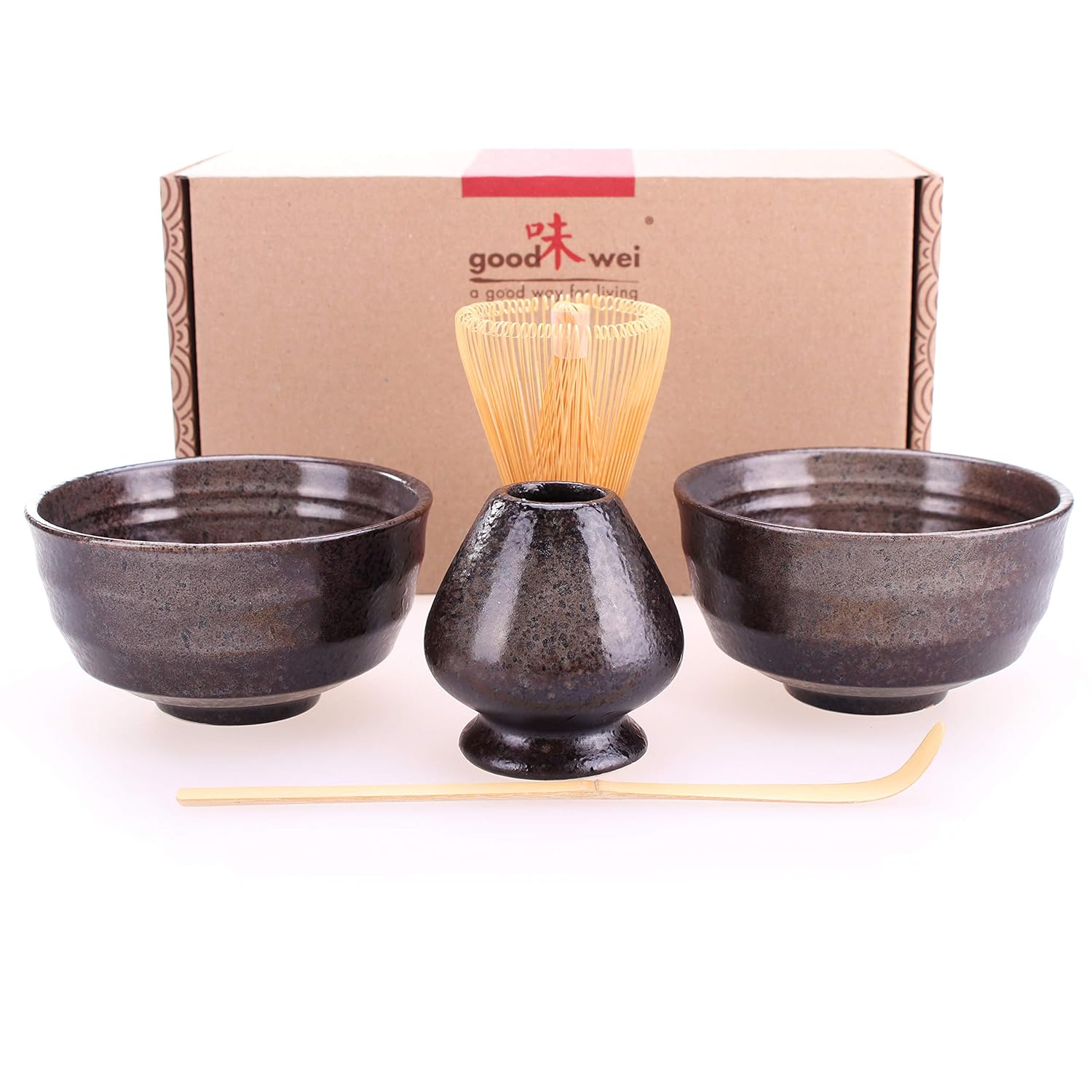 Goodwei Japanese Matcha Tea Ceremony DuoSet for Two with Chasentate