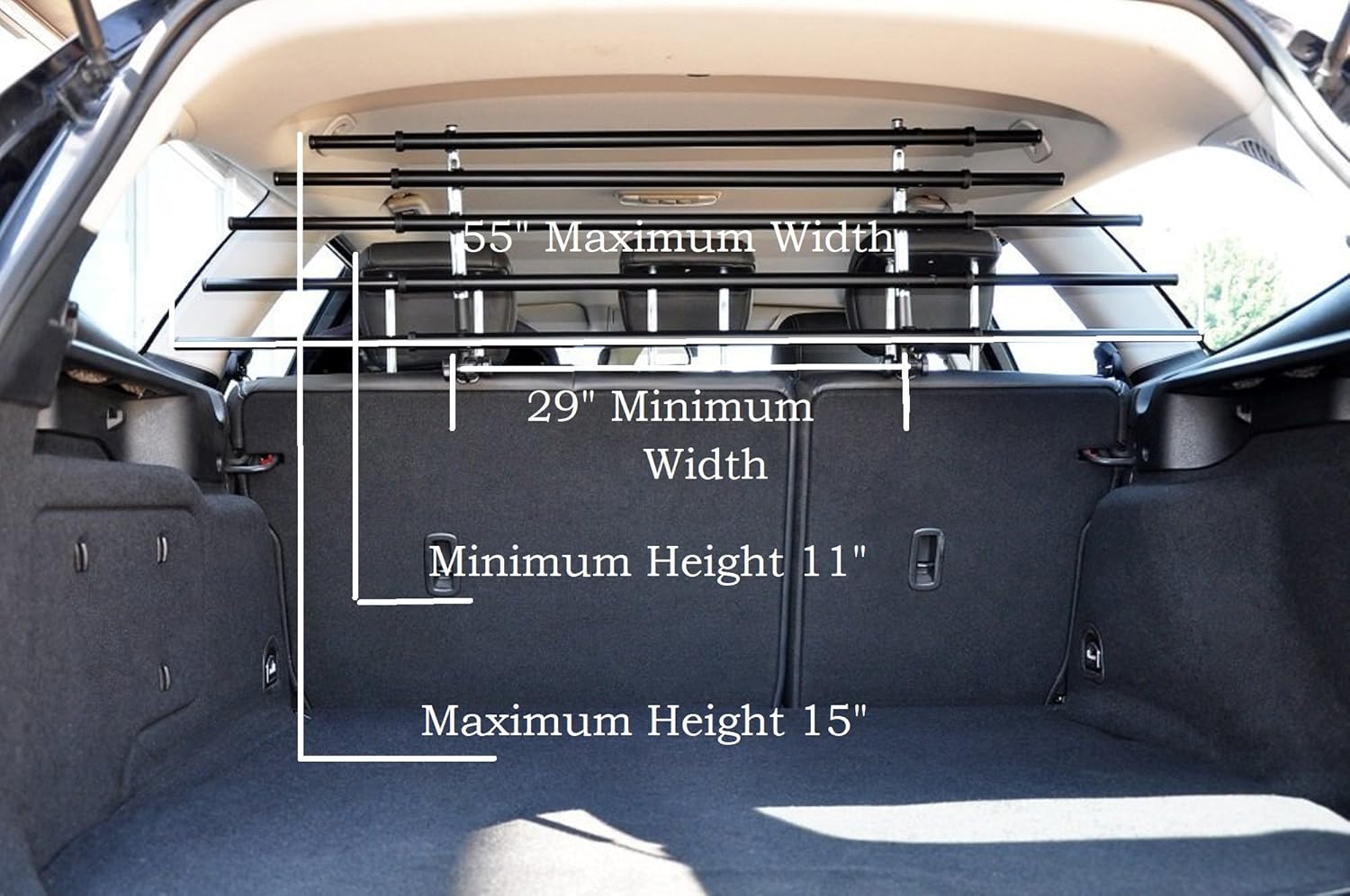 Walky Barrier, Folding, Adjustable Car Barrier for Pet Automotive Safety: Pet Supplies