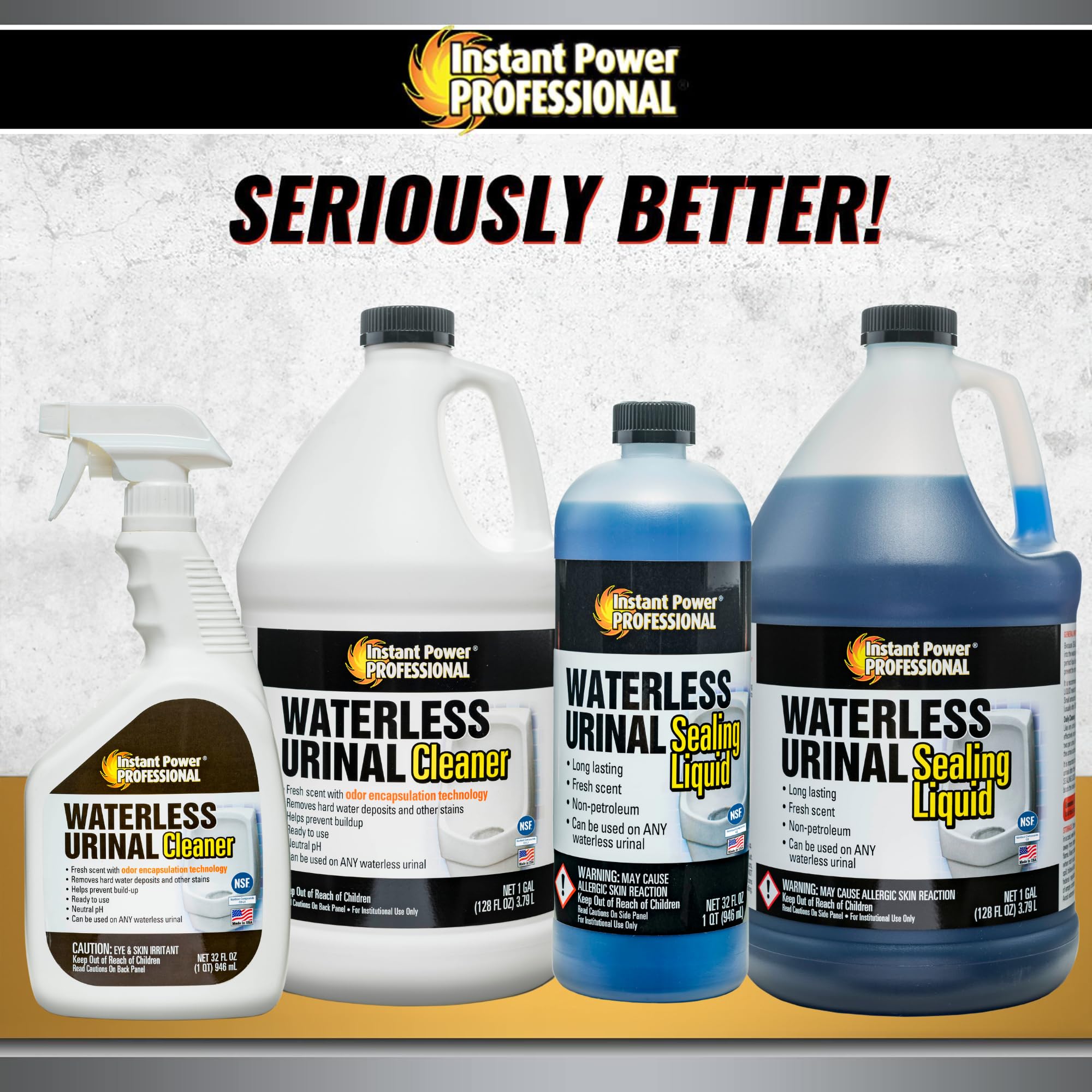 Instant Power Professional Waterless Urinal Sealing Liquid Cleaner