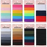 ADRIONE Colorful Hair Ties for Women, Girls &amp; Kids 288 Bulk Pack, 4MM Ponytail Holders Hair Elastic Bands for Thick, Medium, Thin, Fine, Short Hair Rubber Bands No Damage Non Slip (40 Assorted Colors)